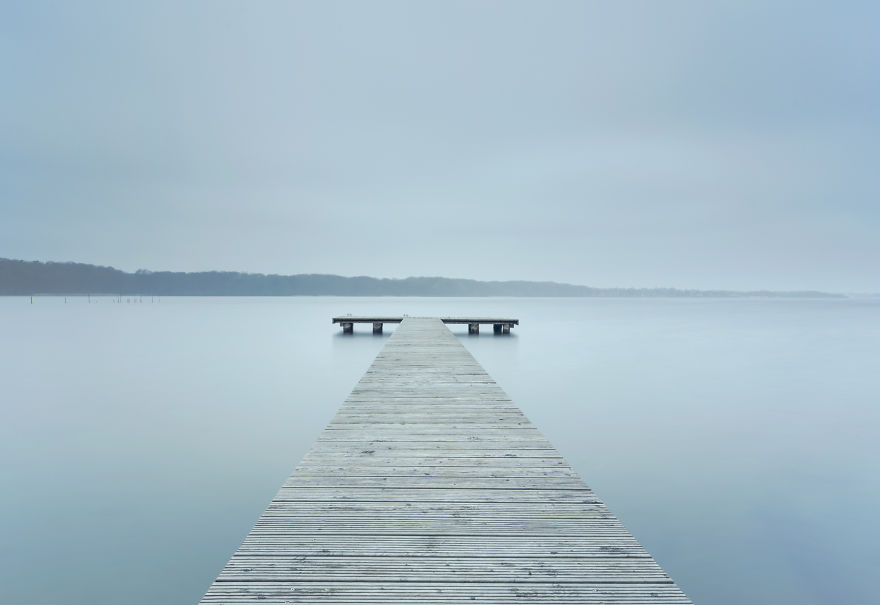 landing stage on lake